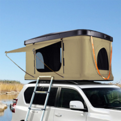 Doppelschicht-Dachspitzen-Campingzelt für Auto, 2-3/3-4 Person stark Shell Roof Top Tent