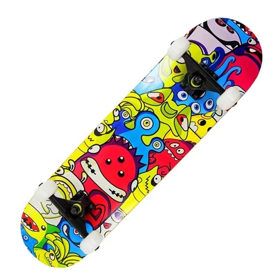 Dragon Four Wheel Skateboard Red Pu Kissen Longboard Skateboard