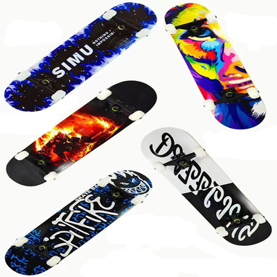 Wärmeübertragungsdruck, schwarzes Skateboard, geräuscharmes Straßen-Skateboard