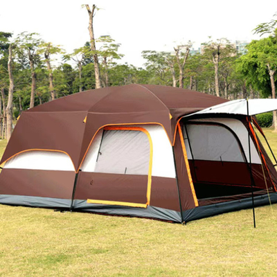 PU Polyester-Oxford-210D, welche wasserdichtes großes Zelt-Schicht-Familie die im Freien lebt das 8 Personen-Campingzelt beschichtet