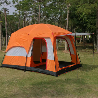 PU Polyester-Oxford-210D, welche wasserdichtes großes Zelt-Schicht-Familie die im Freien lebt das 8 Personen-Campingzelt beschichtet
