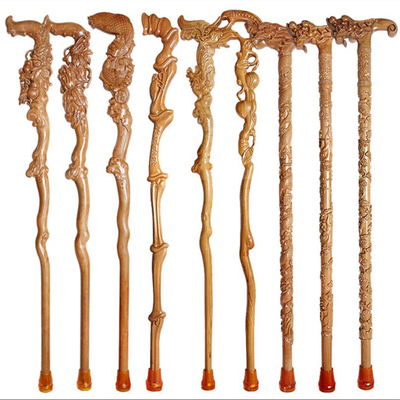 Hölzerne Hand des Handwerks-90cm schnitzte Spazierstöcke
