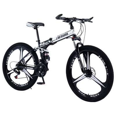 Gebirgsfahrrad-Kohlenstoffstahl-verschiedene Geschwindigkeits-Anpassungen der Erwachsen-120kg faltbare