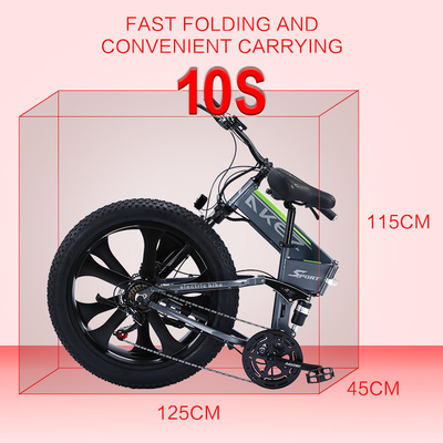 Magnesium-Legierungs-variable Geschwindigkeits-elektrisches Fahrrad der Lithium-Batterie-40Km/H