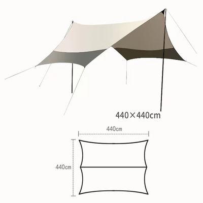 Familien-Strand kampierendes Sun-Schutz Sun-Markisen-windundurchlässiges Antiuv Upf40