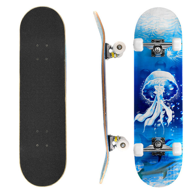 Kundenspezifischer Aluminiumlegierungs-Farben-Klammer-Plattform-Skateboard-Ahorn-hölzernes Skateboard