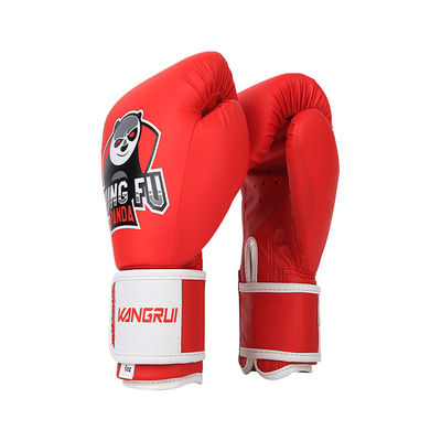 PU überziehen EVA Boxing Training Gloves Children-Breathable Berufsweinlese mit Leder