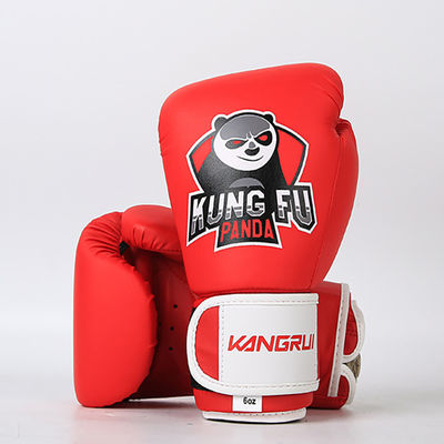 PU überziehen EVA Boxing Training Gloves Children-Breathable Berufsweinlese mit Leder